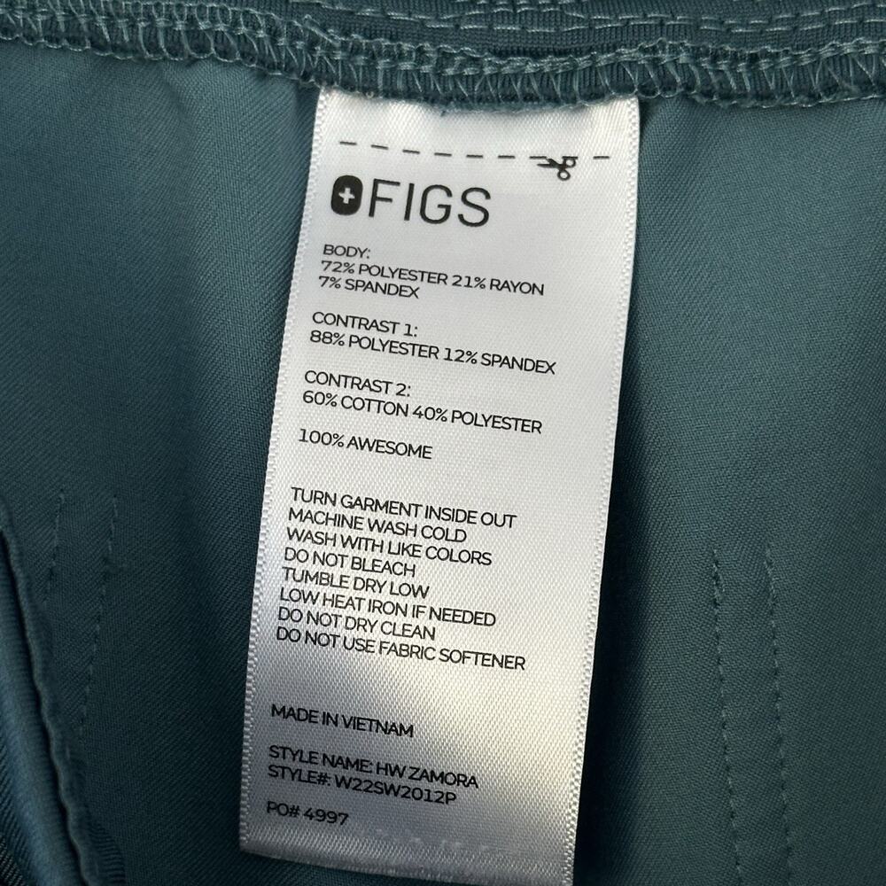 FIGS Zamora Joggers Hydrogreen Technical Scrub Pants Sz L Petite Medical Nurse - Picture 15 of 16